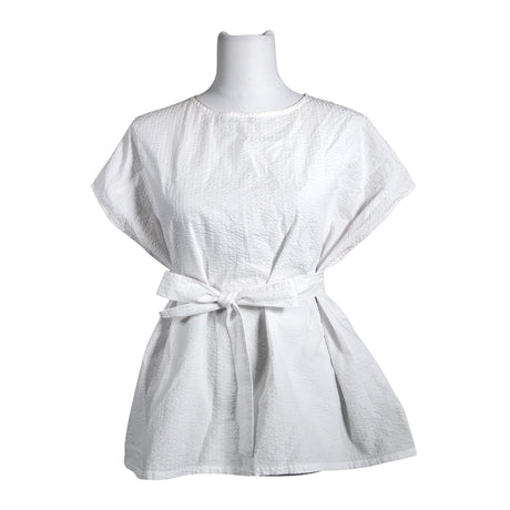 Unisex Gauhar - Lühikeste käistega pluus, suurus 44 - Valge ()