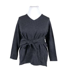 Unisex Aarrelabel - Trikotaažist pluus, suurus 42 - Must (1)
