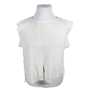 Unisex Handmade - Kootud vest, suurus 50 - Valge (1)