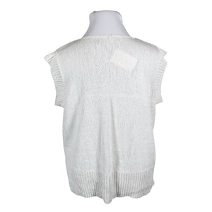 Unisex Handmade - Kootud vest, suurus 50 - Valge (2)