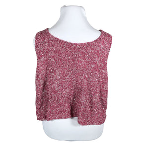 Unisex Handmade - Kootud vest, suurus 46 - Roosa (2)