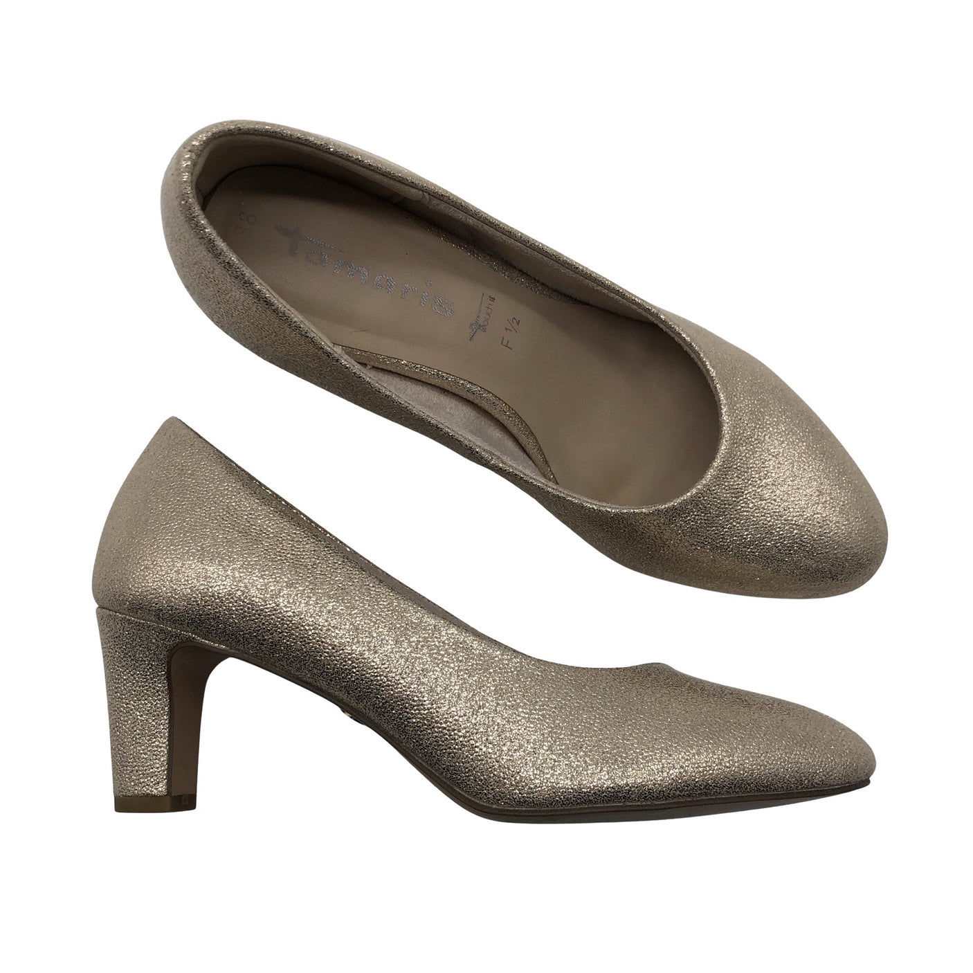 Unisex Tamaris - Pidulikud kontsakingad, suurus 38 - Kuld (1)