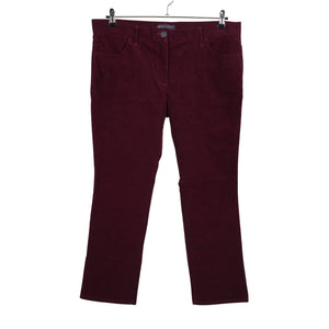 Unisex Marks&Spencer - Sametpüksid, suurus 44 - Veinipunane (1)