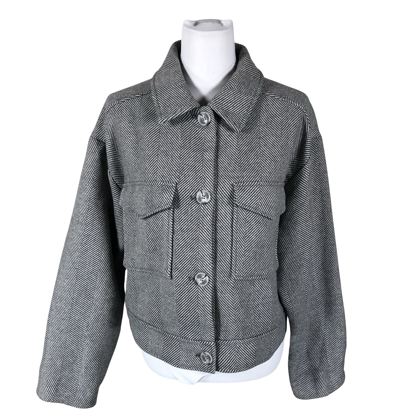 Unisex Lindex - Villane mantel, suurus 40 - Hall (1)