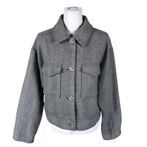 Unisex Lindex - Villane mantel, suurus 40 - Hall (1)