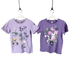 Unisex Polarn O. Pyret - T-särk, suurus 122 - 128 - Lilla (1)