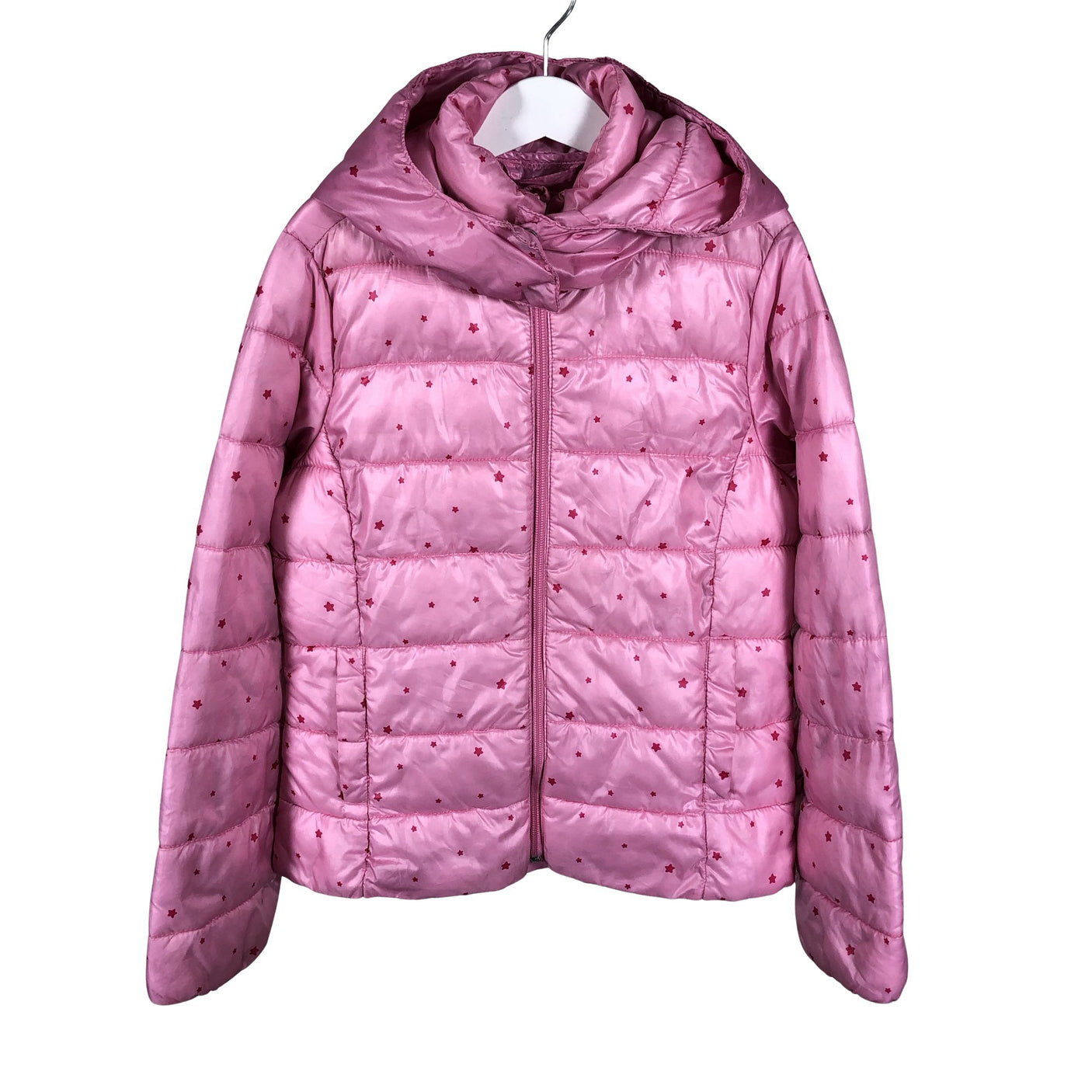 Unisex Benetton - Õhem talvejope, suurus 134 - 140 - Heleroosa (1)