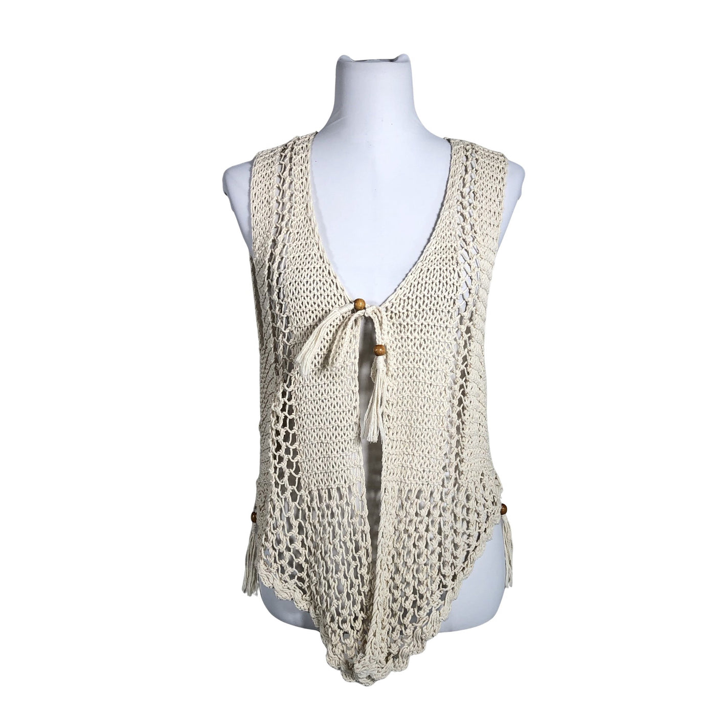 Unisex Handmade - Kootud vest, suurus 36 - Pruun (1)