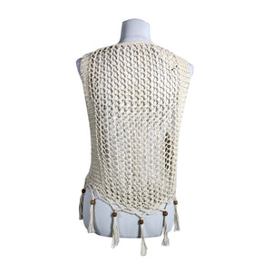 Unisex Handmade - Kootud vest, suurus 36 - Pruun (2)