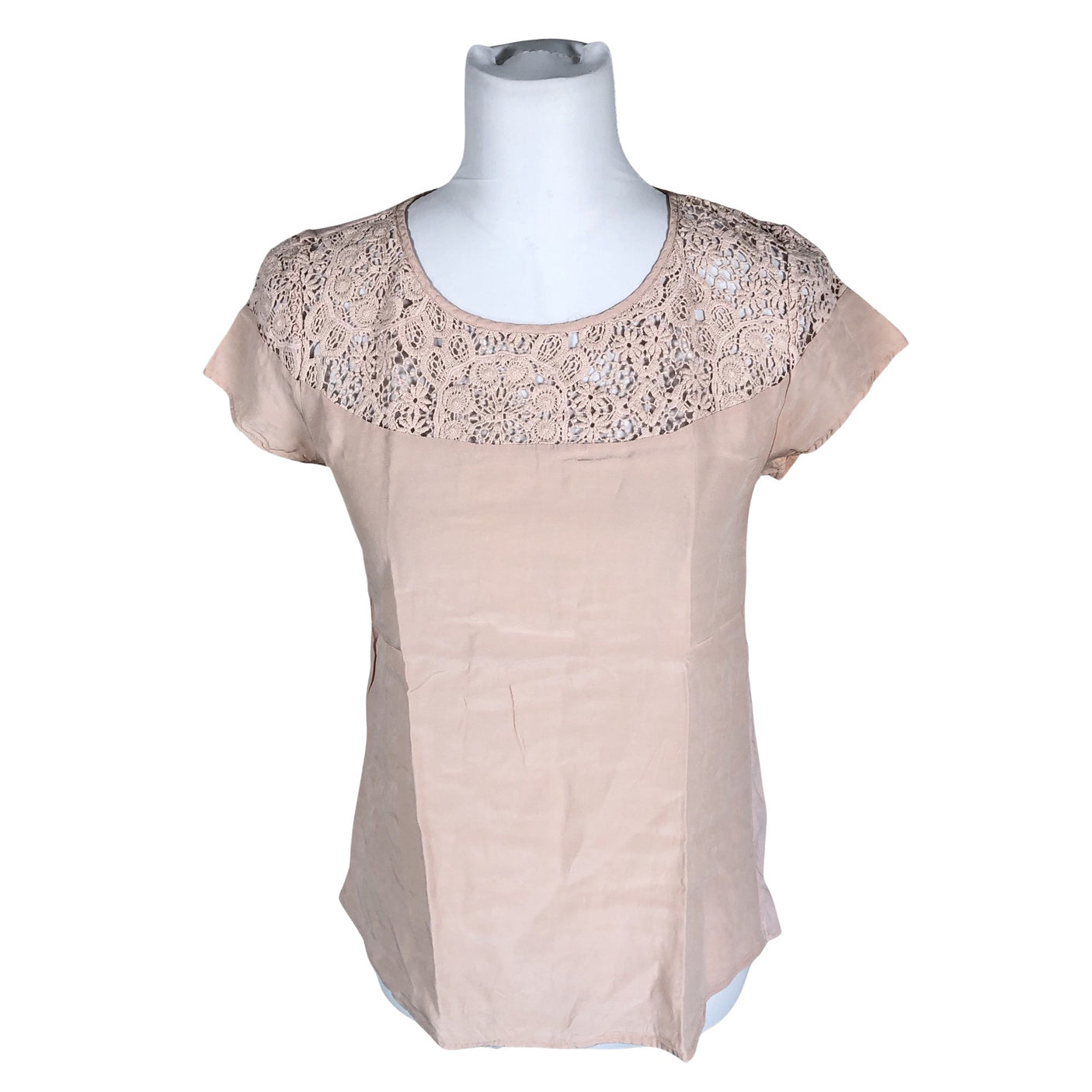 Unisex Massimo Dutti - T-särk, suurus 36 - Heleroosa (1)