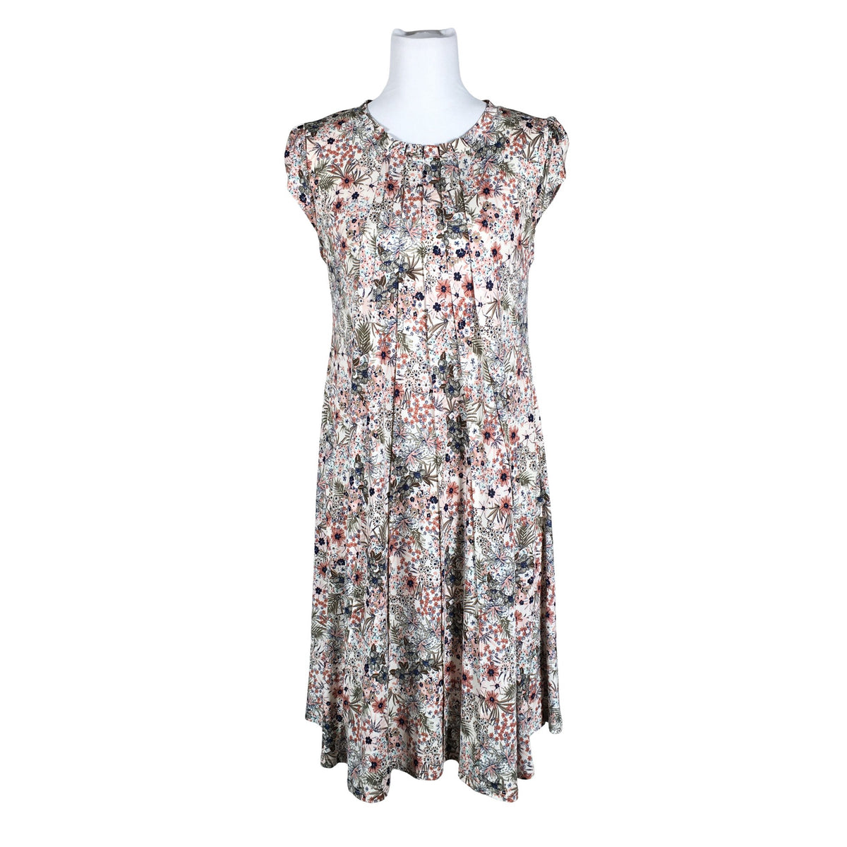 Unisex In Front - Trikotaažist kleit, suurus 38 - Looduslik valge (1)