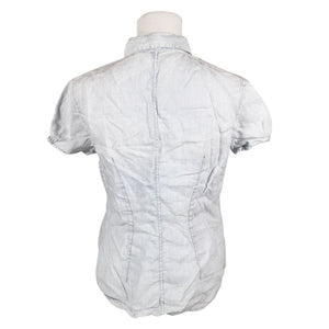 Unisex Marc O'Polo - Lühikeste käistega pluus, suurus 38 - Helesinine (2)