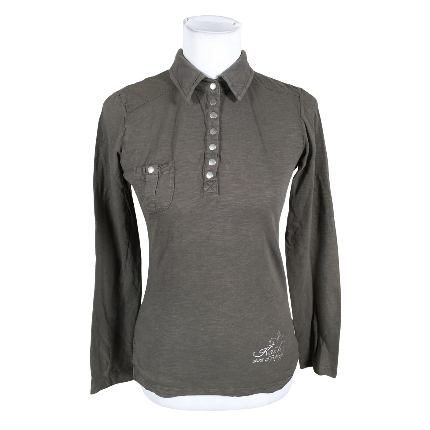 Unisex Kenvelo - Trikotaažist pluus, suurus 38 - Hall (1)
