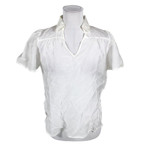 Unisex EDC by Esprit - Lühikeste käistega pluus, suurus 34 - Valge (1)