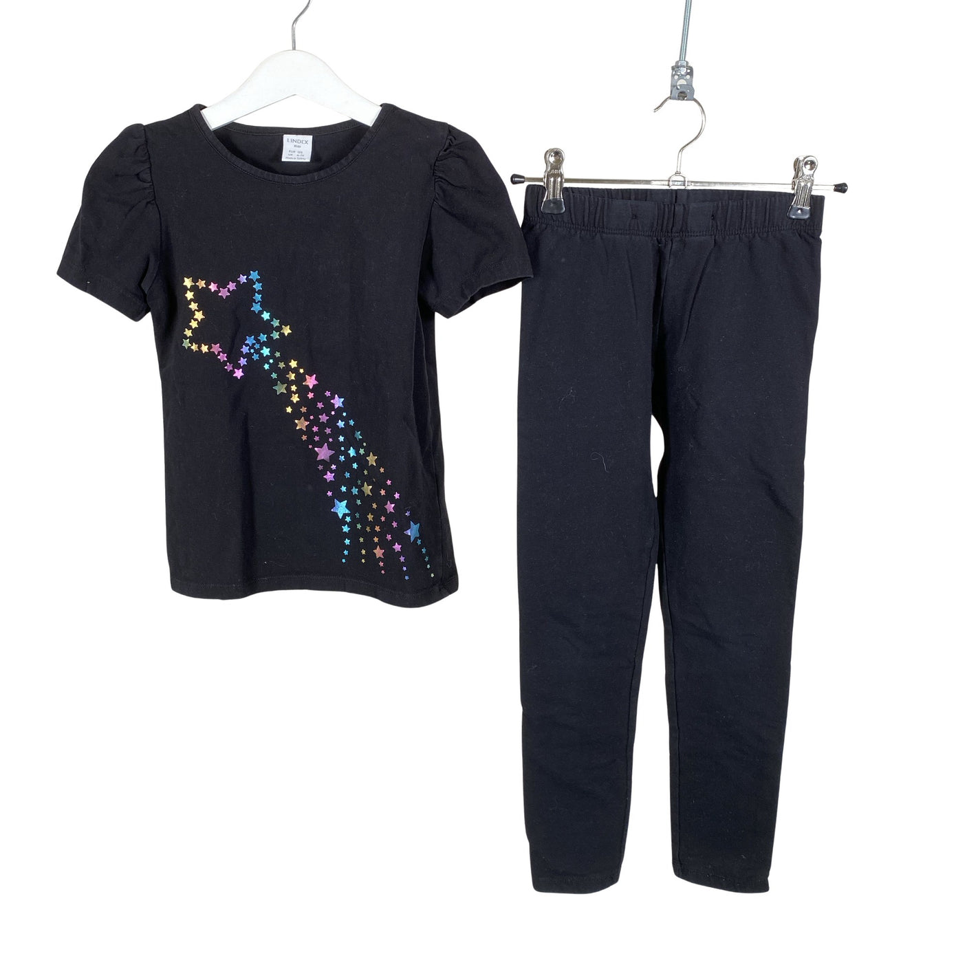Unisex Lindex - T-särk, suurus 116 - 122 - Must (1)