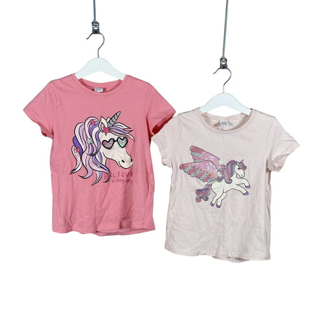 Unisex Lindex - T-särk, suurus 116 - 122 - Heleroosa ()