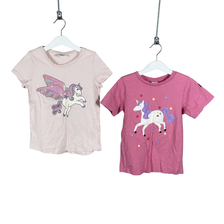 Unisex Lindex - T-särk, suurus 122 - 128 - Heleroosa ()