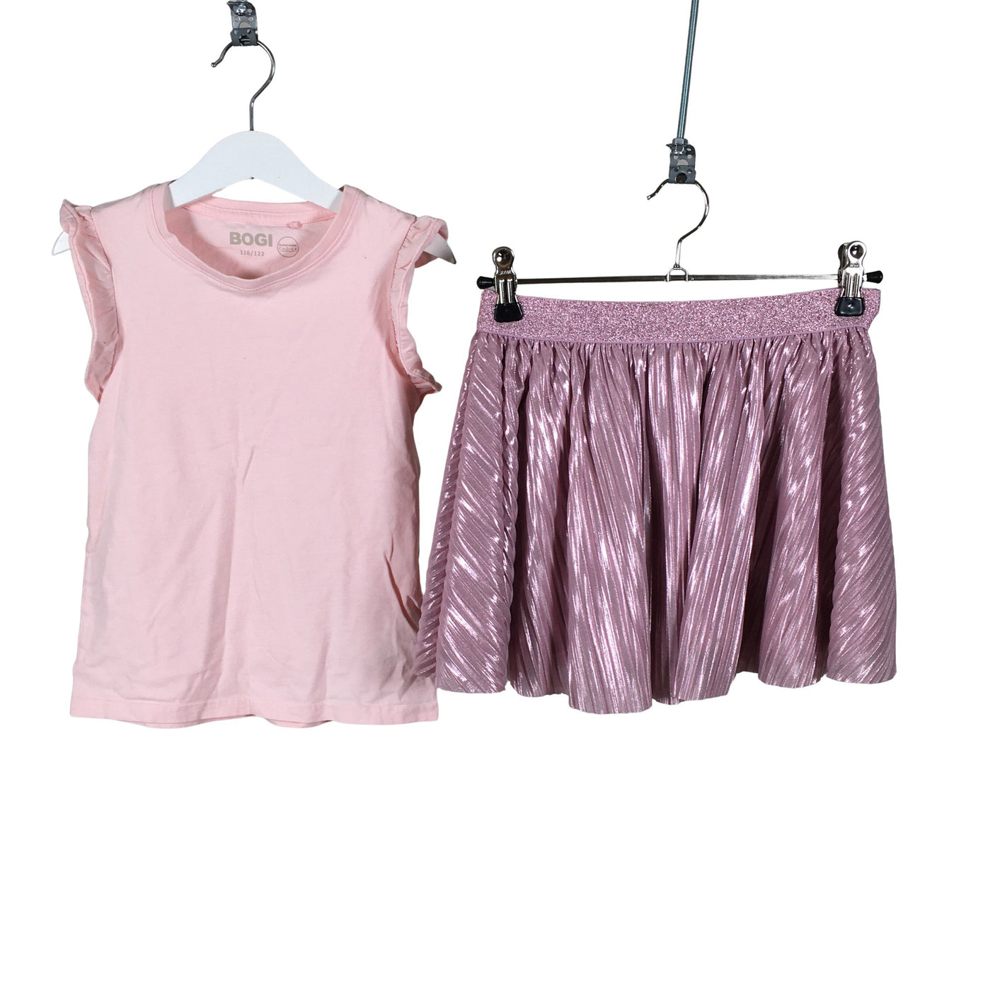 Unisex Bogi - Plisseerseelik, suurus 116 - 122 - Heleroosa (1)