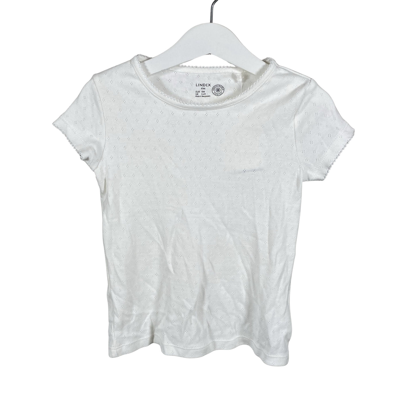 Unisex Lindex - T-särk, suurus 98 - 104 - Valge (1)