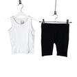 Unisex Lindex - Trikotaažist topp, suurus 110 - 116 - Valge ()