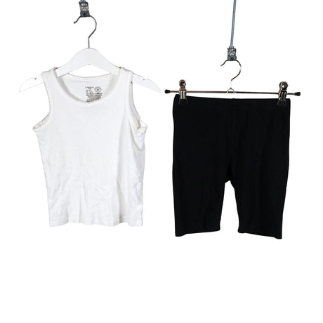 Unisex Lindex - Trikotaažist topp, suurus 110 - 116 - Valge ()