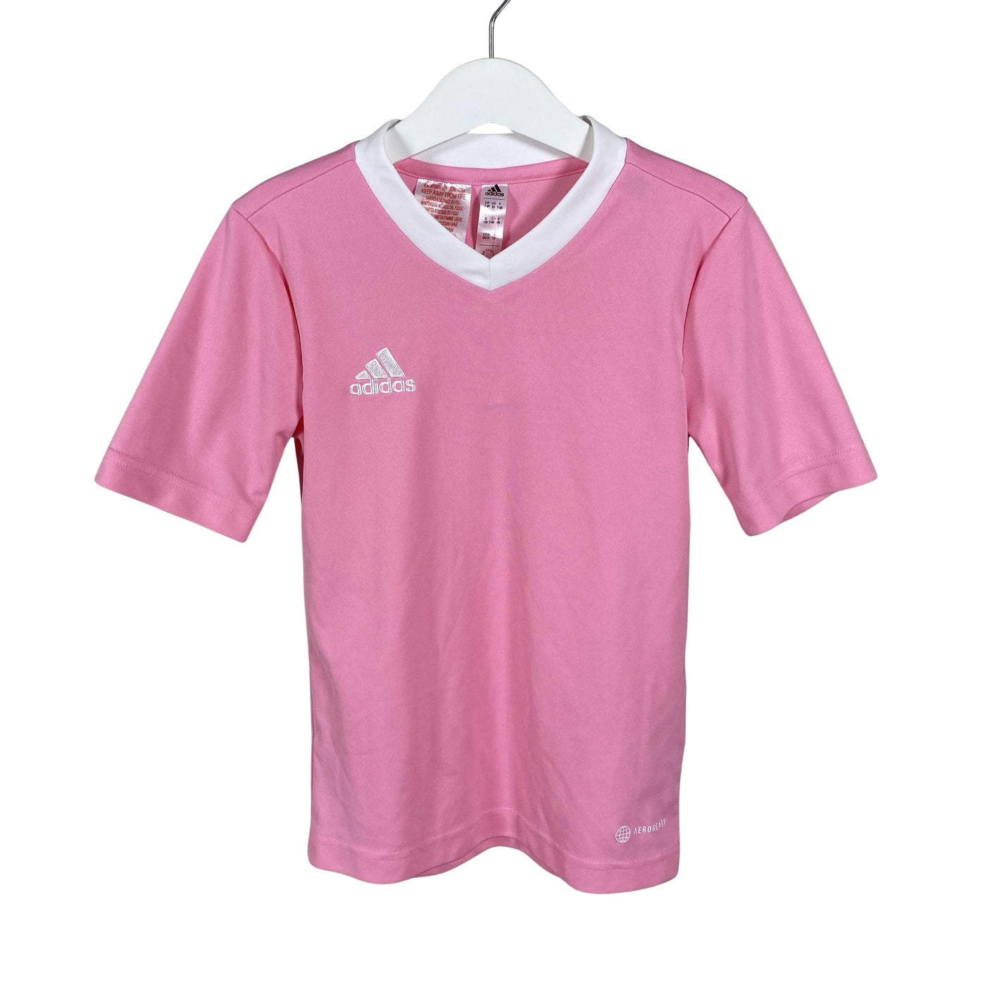 Unisex Adidas - Spordisärk, lühikesed käised, suurus 122 - 128 - Heleroosa (1)