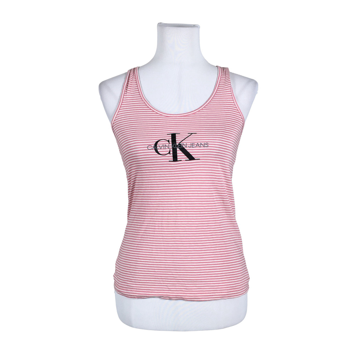 Unisex Calvin Klein Jeans - Trikotaažist topp, suurus 34 - Heleroosa (1)