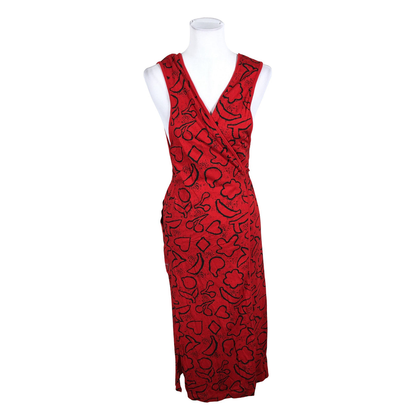 Unisex Nanso - Trikotaažist kleit, suurus 36 - Punane (1)