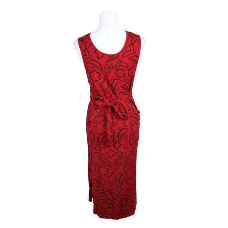 Unisex Nanso - Trikotaažist kleit, suurus 36 - Punane (2)