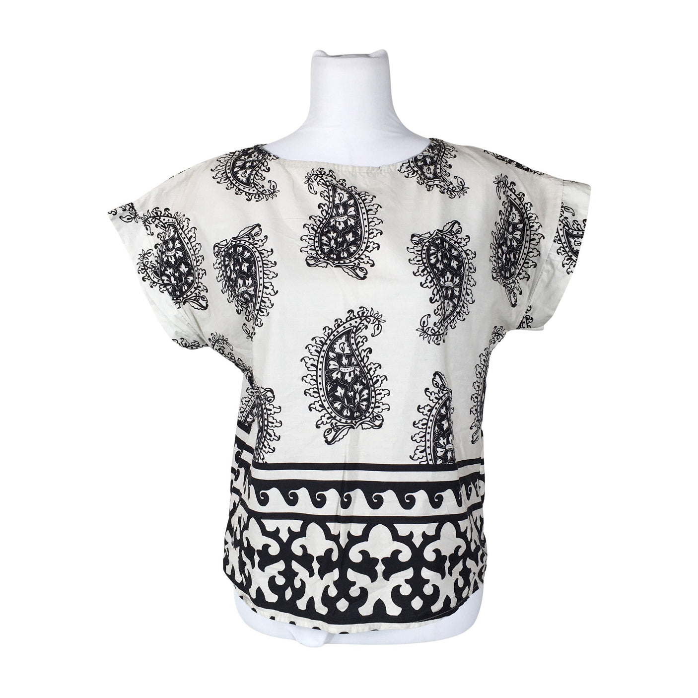 Unisex New Collection - Lühikeste käistega pluus, suurus 40 - Valge (1)