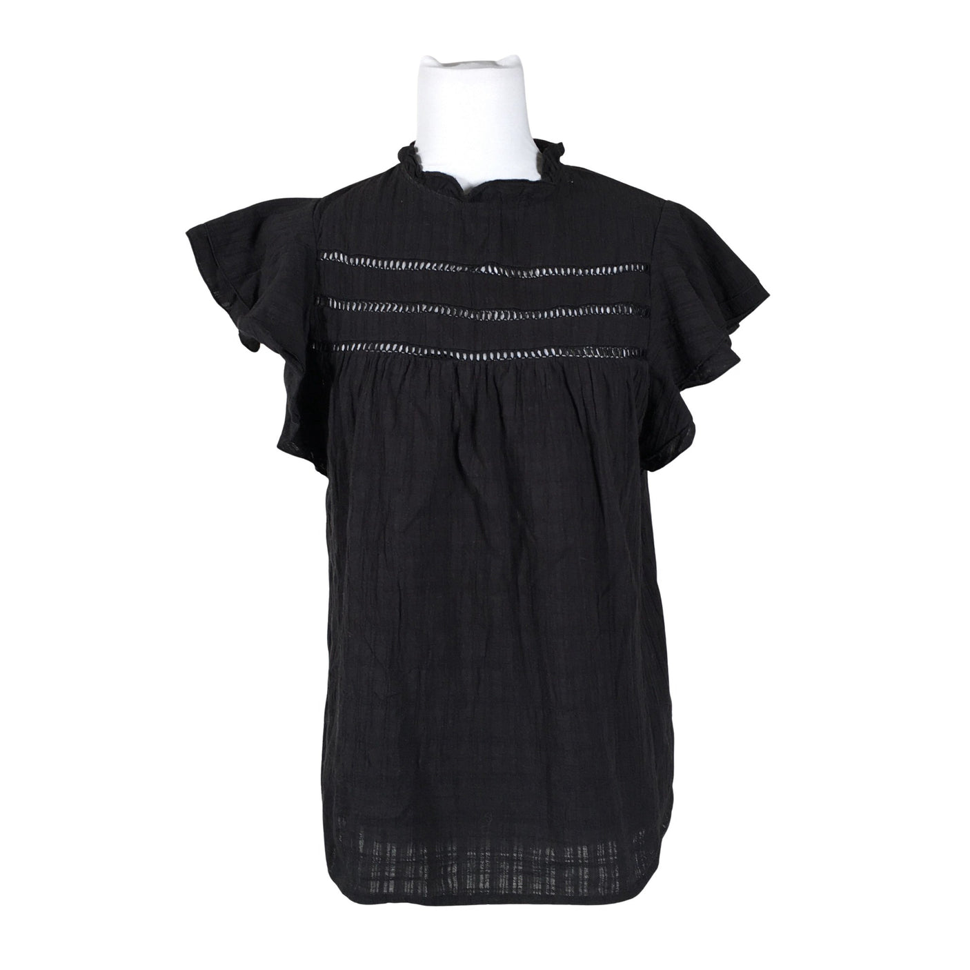 Unisex Apart - Lühikeste käistega pluus, suurus 40 - Must (1)