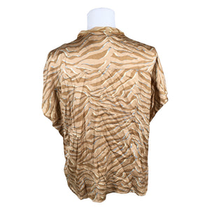 Unisex Mos Mosh - Lühikeste käistega pluus, suurus 40 - Beige (2)