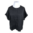 Unisex Papu - Lühikeste käistega pluus, suurus 42 - Must ()