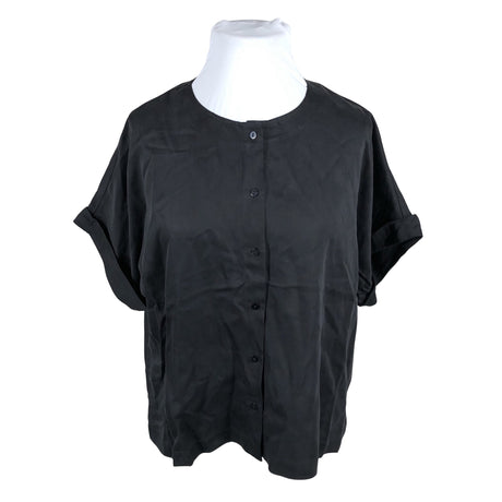 Unisex Papu - Lühikeste käistega pluus, suurus 42 - Must ()