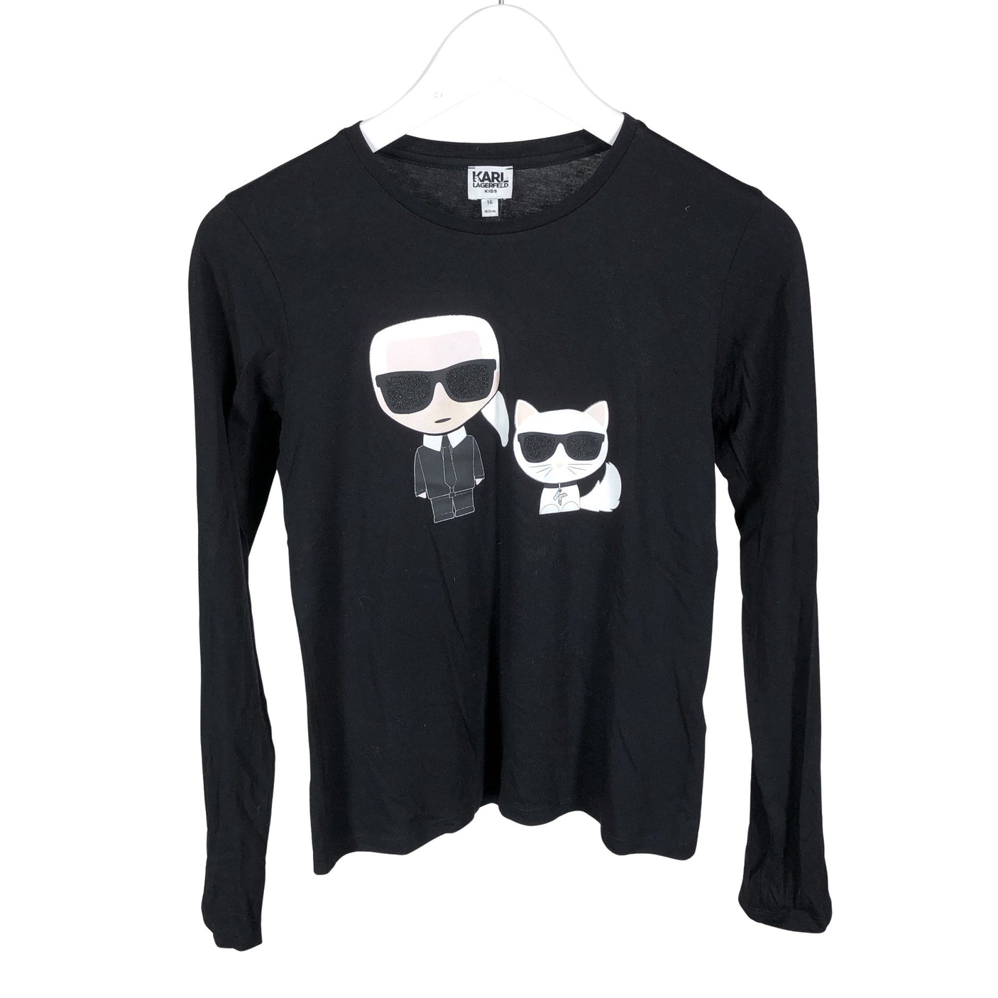 Unisex Karl Lagerfeld - Trikotaažist pluus, suurus 146 - 152 - Must (1)