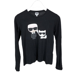 Unisex Karl Lagerfeld - Trikotaažist pluus, suurus 146 - 152 - Must (1)