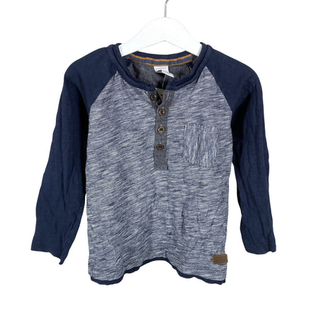 Unisex Lindex - Trikotaažist pluus, suurus 104 - 110 - Sinine ()