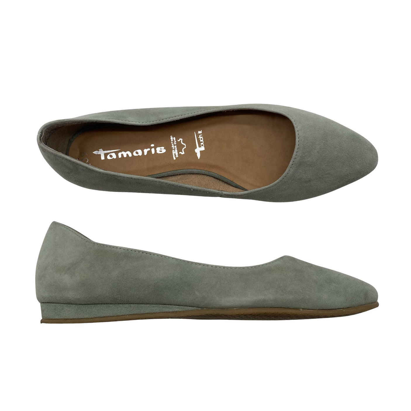 Unisex Tamaris - Baleriinad, suurus 39 - Roheline (1)