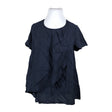 Unisex Ulla Popken - Lühikeste käistega pluus, suurus 42 - Sinine ()