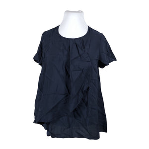 Unisex Ulla Popken - Lühikeste käistega pluus, suurus 42 - Sinine (1)
