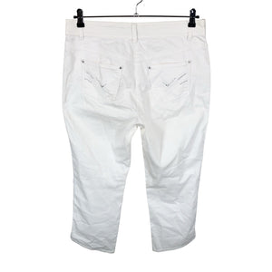Unisex Gerry Weber - Teksast poolpikad püksid, suurus 42 - Valge (2)