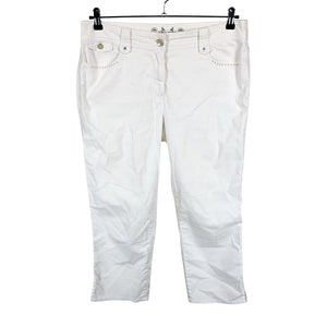 Unisex Gerry Weber - Teksast poolpikad püksid, suurus 42 - Valge (1)