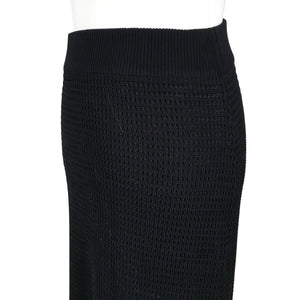 Unisex LouLou - Kootud seelik, suurus 36 - Must (2)