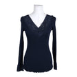 Unisex Rosemunde - Trikotaažist pluus, suurus 36 - Sinine ()