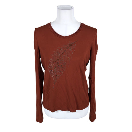 Unisex Biba - Trikotaažist pluus, suurus 38 - Pruun ()