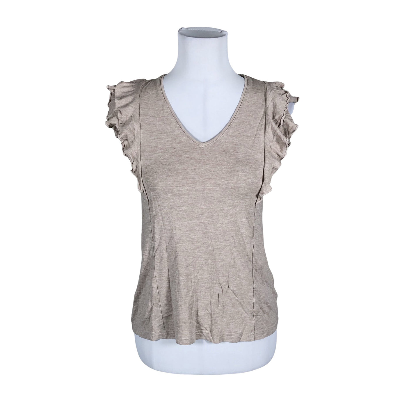 Unisex Nanso - Trikotaažist topp, suurus 34 - Beige (1)