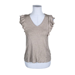 Unisex Nanso - Trikotaažist topp, suurus 34 - Beige (1)