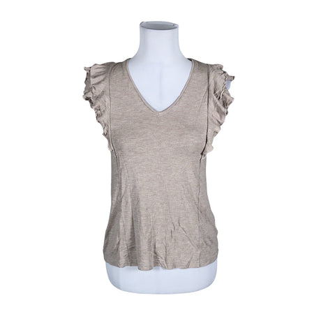 Unisex Nanso - Trikotaažist topp, suurus 34 - Beige ()