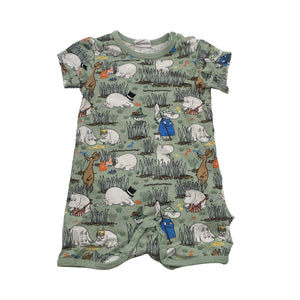 Unisex Moomin by Martinex - Lühike pükskostüüm, suurus 62 - 68 - Roheline (1)