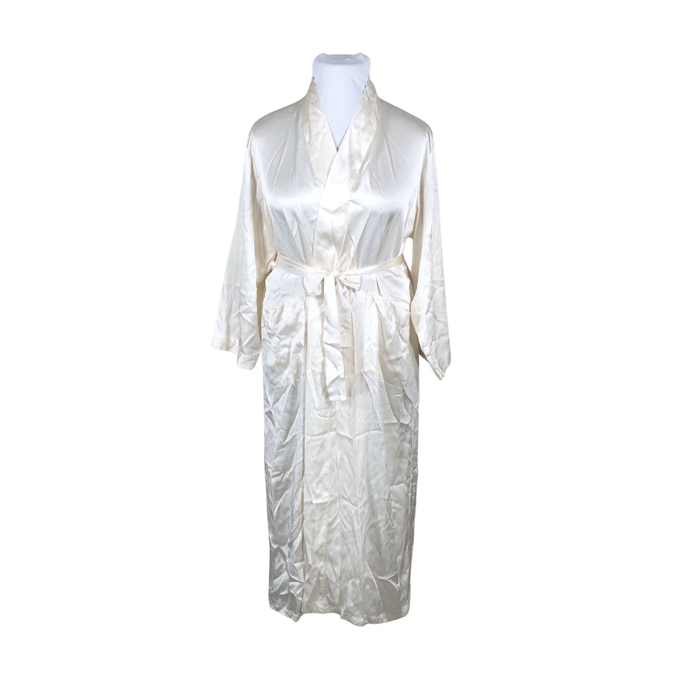 Unisex Stockmann Silk - Hommikumantel, suurus 42 - Looduslik valge (1)